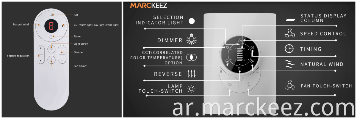 marckeez dc ceiling fan 